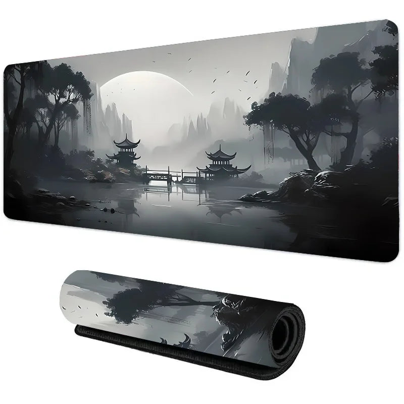„XGZ Night Moonlight Gaming Mousepad – Groß, rutschfest, für Laptop & PC, 900x400“