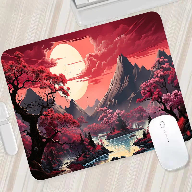 „XGZ Night Moonlight Gaming Mousepad – Groß, rutschfest, für Laptop & PC, 900x400“