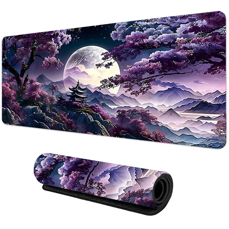 „XGZ Night Moonlight Gaming Mousepad – Groß, rutschfest, für Laptop & PC, 900x400“
