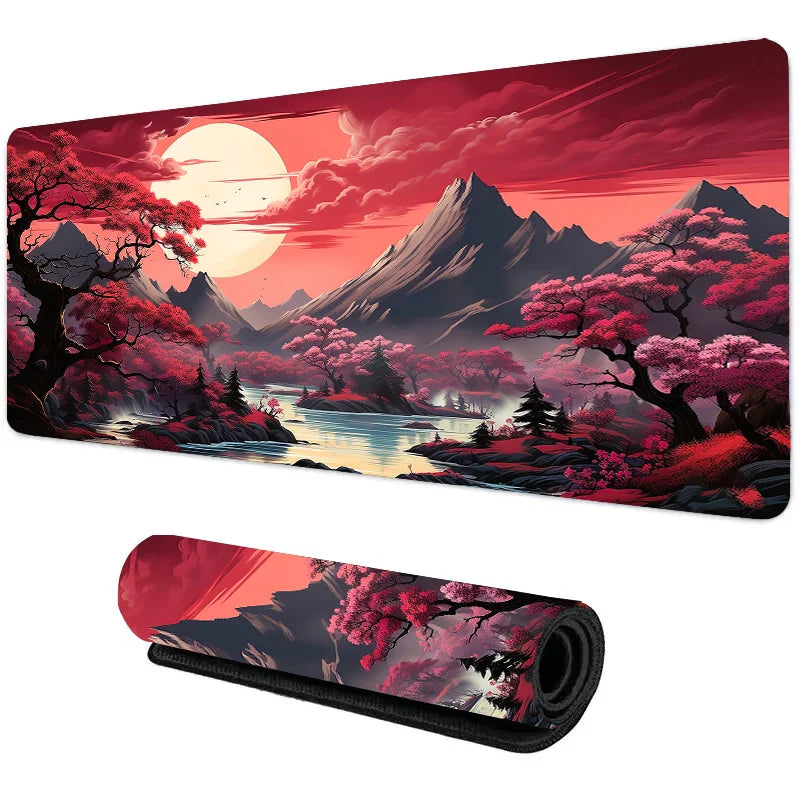 „XGZ Night Moonlight Gaming Mousepad – Groß, rutschfest, für Laptop & PC, 900x400“