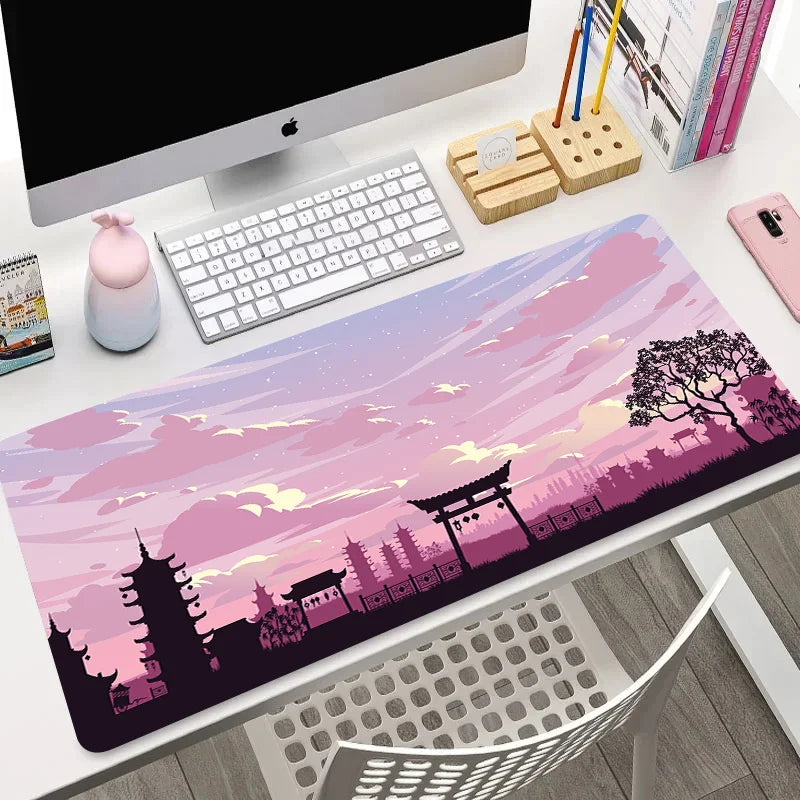 „XGZ Night Moonlight Gaming Mousepad – Groß, rutschfest, für Laptop & PC, 900x400“