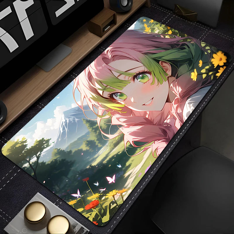 „Gaming Mousepad – Demon Slayer Kanroji Mitsuri, Rutschfest, Großformat für PC & Notebook“