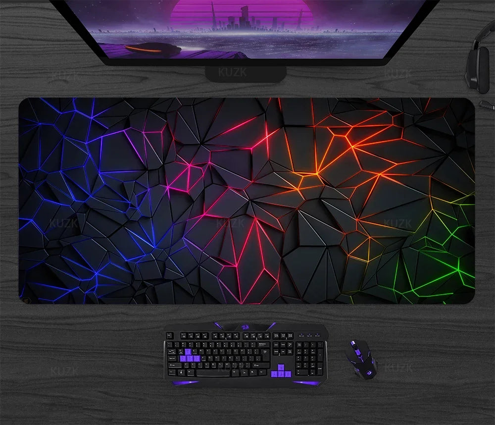 „Gaming Mousepad XXL – Rutschfeste Schreibtischunterlage für PC, Laptop & Zubehör – 90x40 cm“