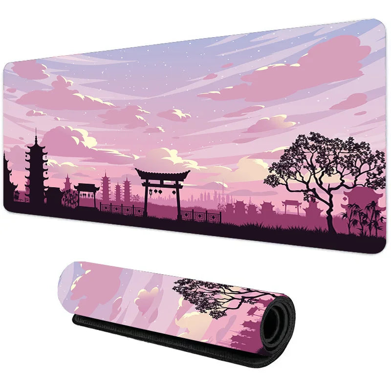 „XGZ Night Moonlight Gaming Mousepad – Groß, rutschfest, für Laptop & PC, 900x400“
