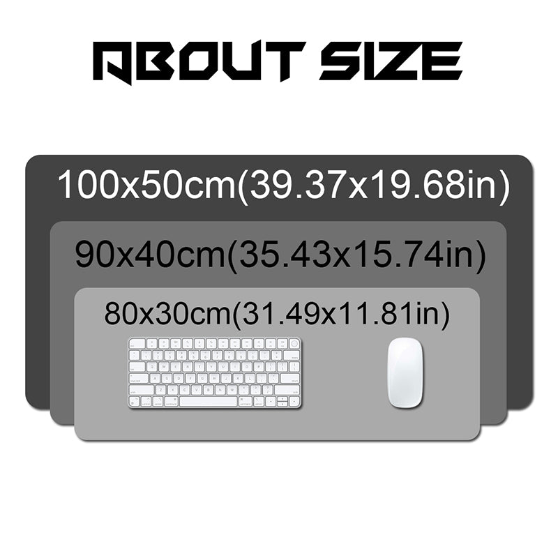 „Gaming XXL Mousepad – Mechanische Zeichnungen, HD-Druck, Rutschfest, Naturkautschuk, Großformat“