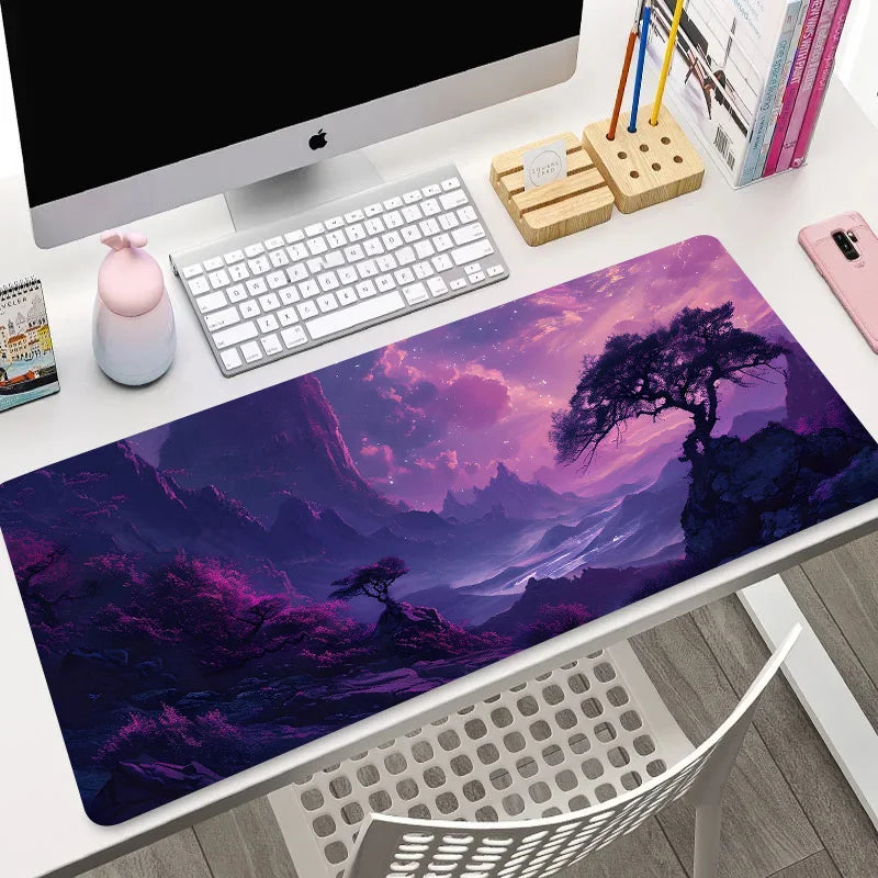 „XGZ Night Moonlight Gaming Mousepad – Groß, rutschfest, für Laptop & PC, 900x400“