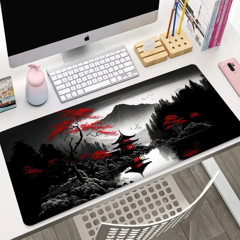„XGZ Night Moonlight Gaming Mousepad – Groß, rutschfest, für Laptop & PC, 900x400“