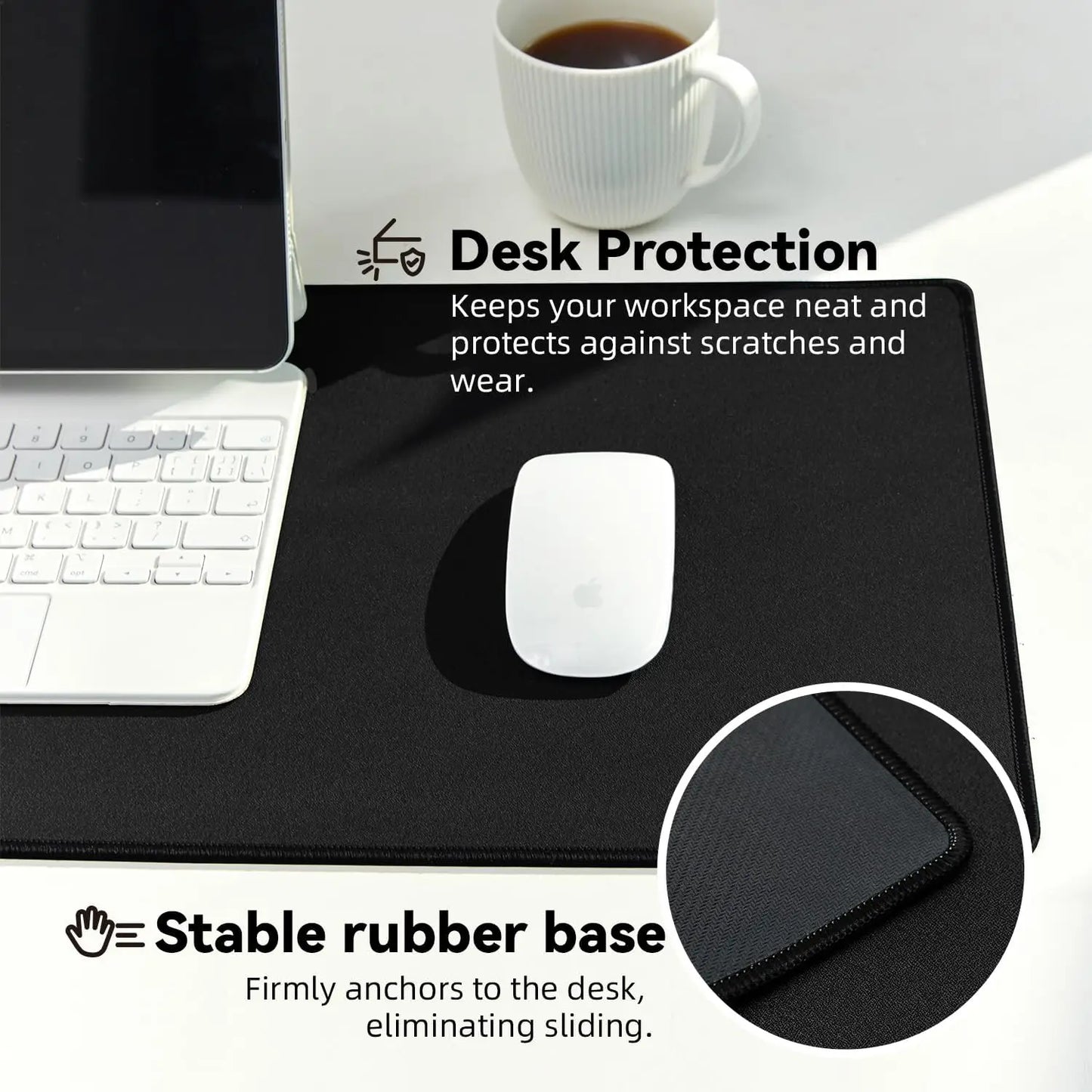 „Basketball Superstar Gaming Mousepad – 900x400, Rutschfest, Nähen, Rubber Base“