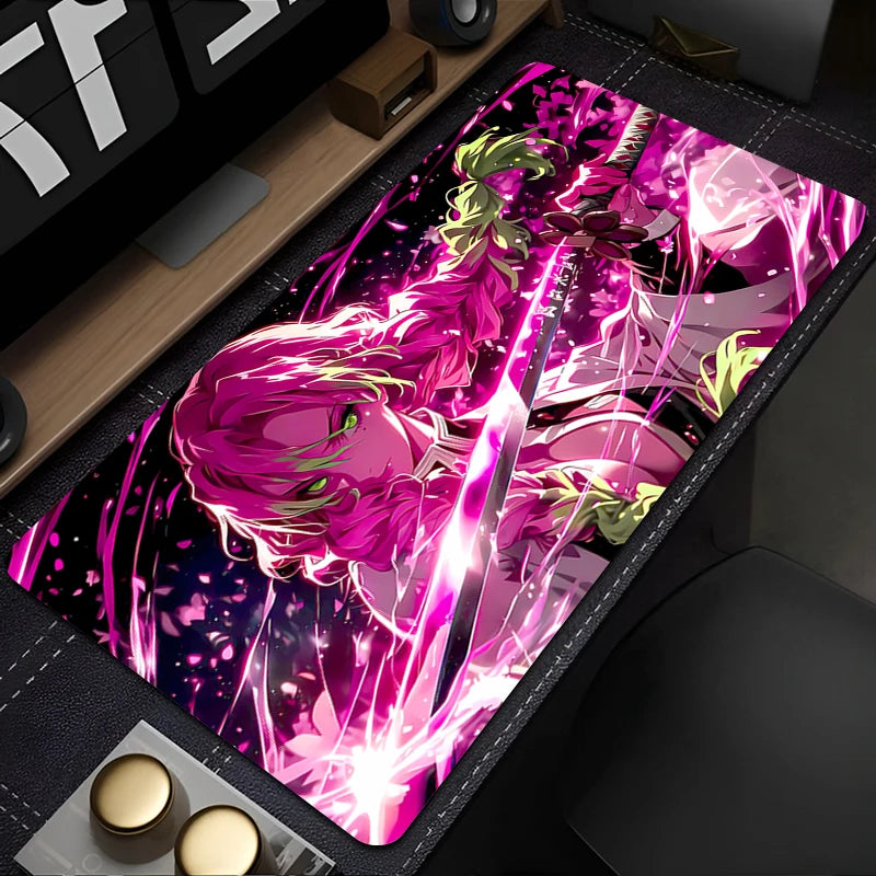„Gaming Mousepad – Demon Slayer Kanroji Mitsuri, Rutschfest, Großformat für PC & Notebook“
