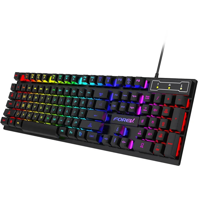 „RGB Gaming Keyboard & Mouse Set – 104 Tasten, mechanisches Feeling“