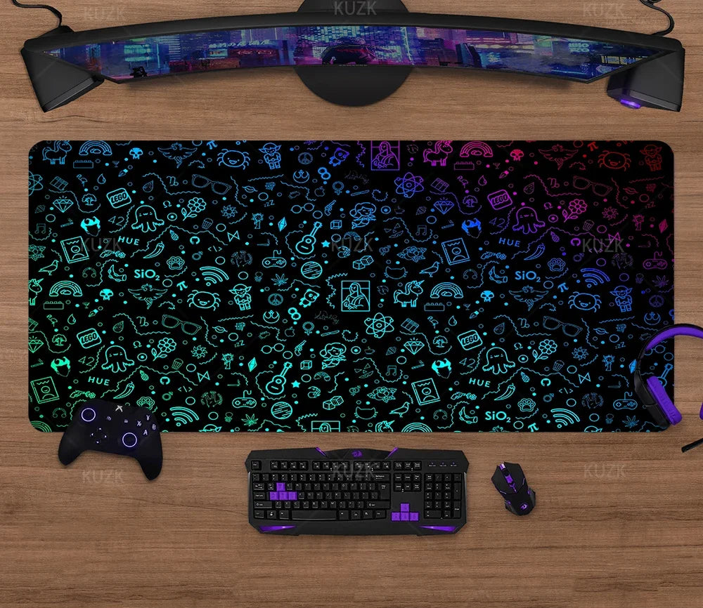 „Gaming Mousepad XXL – Rutschfeste Schreibtischunterlage für PC, Laptop & Zubehör – 90x40 cm“