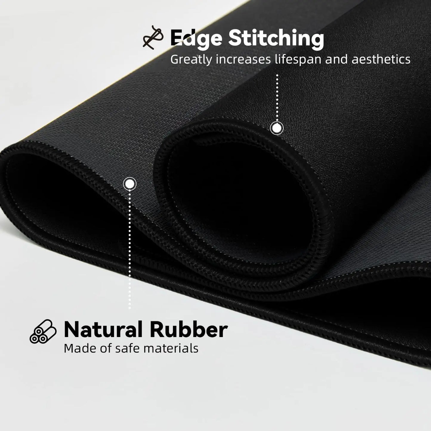 „Basketball Superstar Gaming Mousepad – 900x400, Rutschfest, Nähen, Rubber Base“