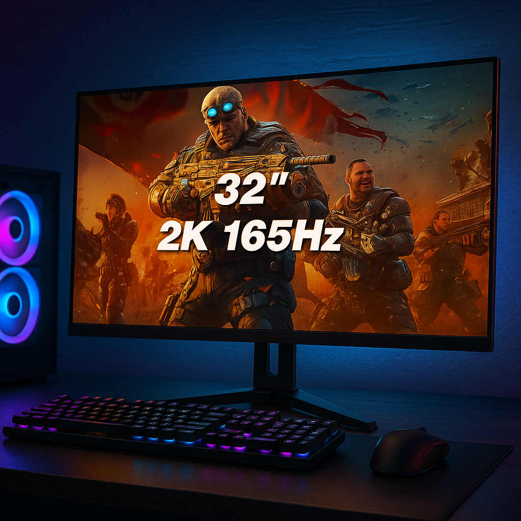 „Tiansu 32“ 2K Gaming Monitor – 2560x1440, 165Hz, IPS, HDR400“