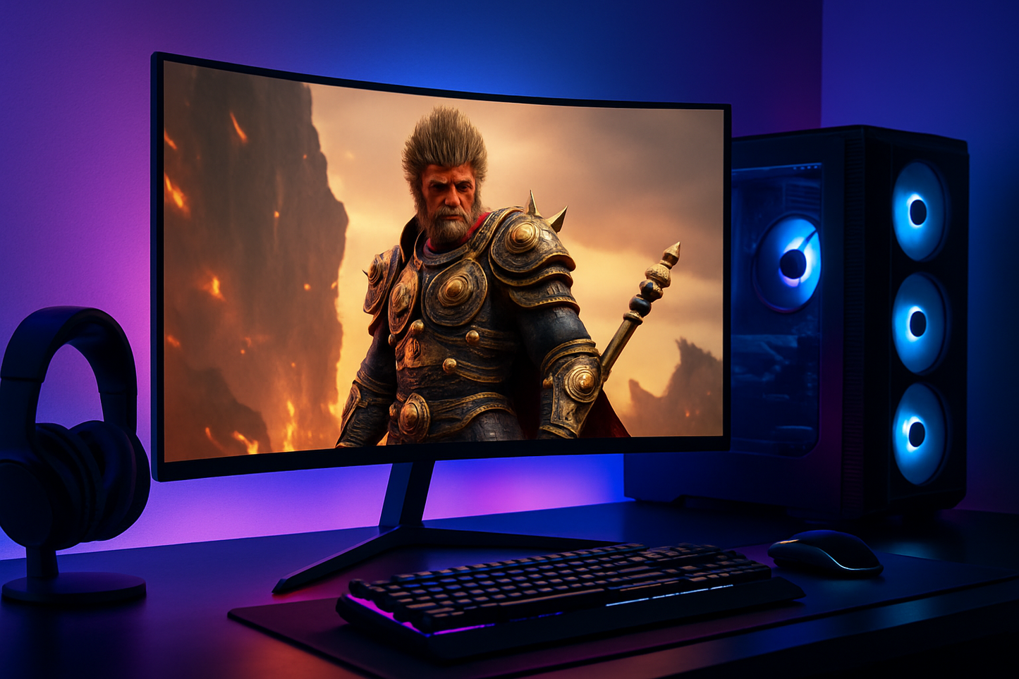„Reletech G27X Flex Pro – 27 Zoll, 2K, 180Hz, Curved Gaming Monitor“