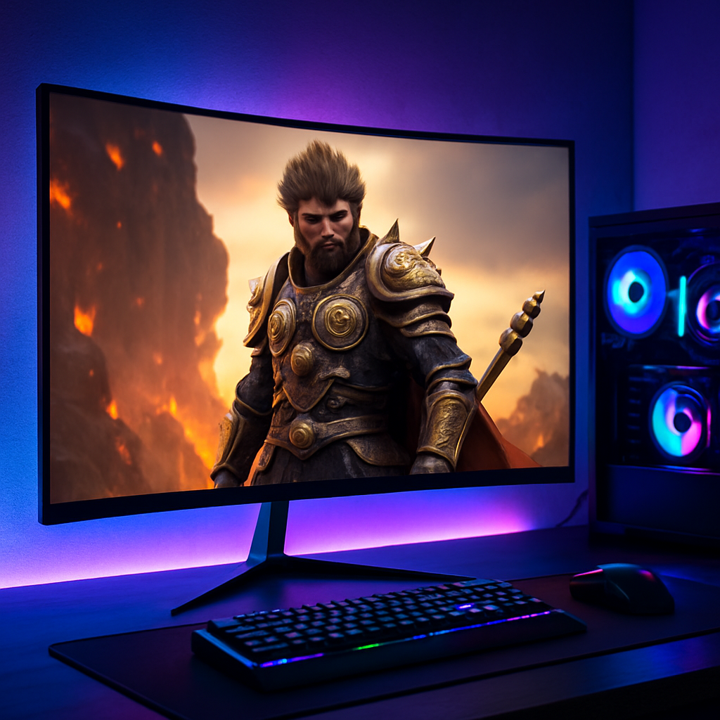„Reletech G27X Flex Pro – 27 Zoll, 2K, 180Hz, Curved Gaming Monitor“