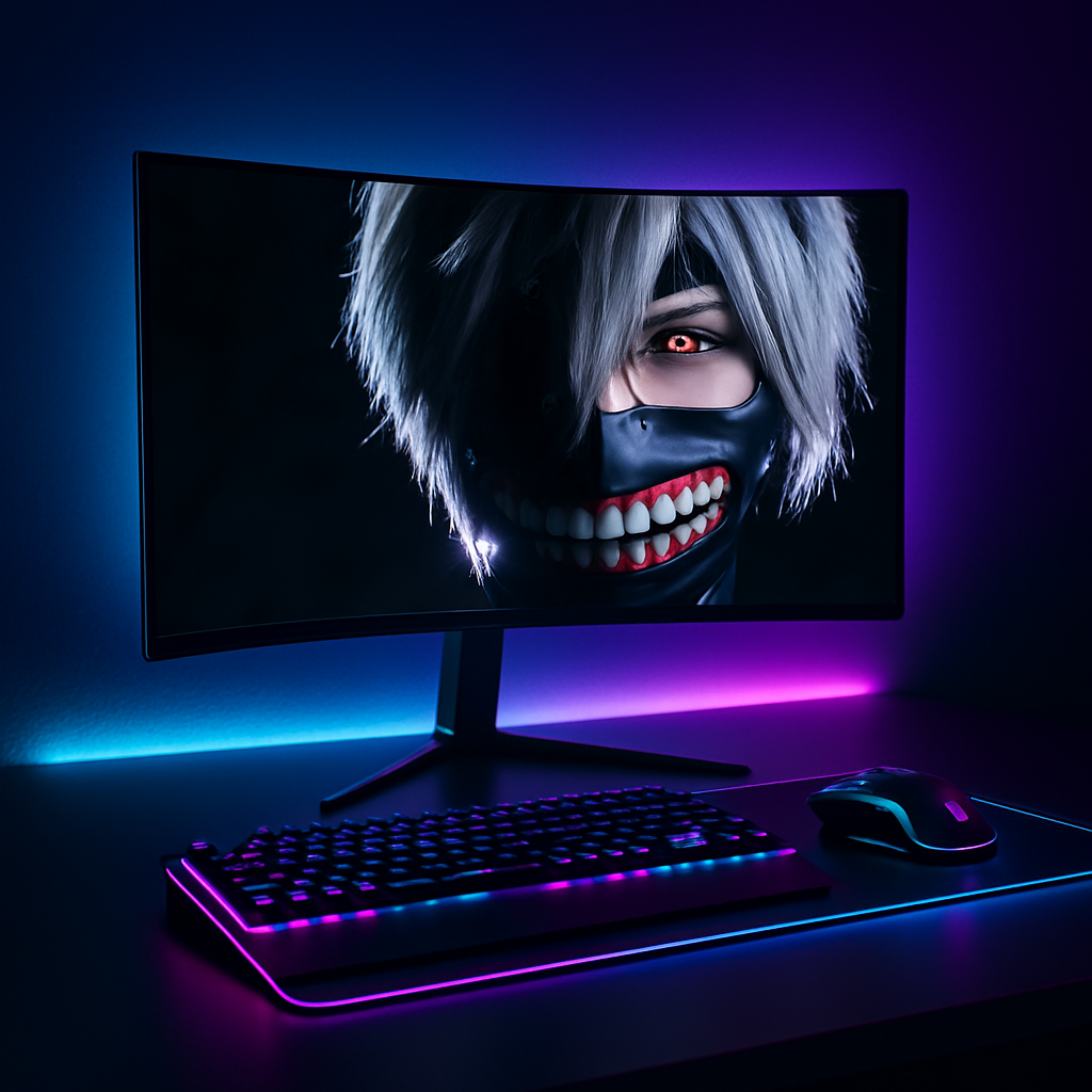 „FYHXele FY27FHC Curved Gaming Monitor – 27 Zoll, 2K, 165Hz“