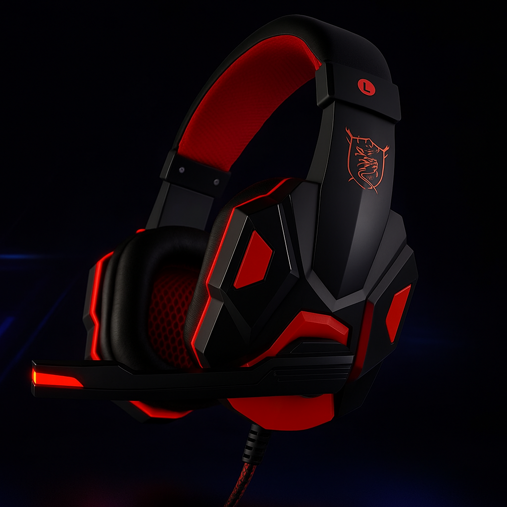 „Gaming Headset Pro – PS4/PS5/Xbox/PC, 120° verstellbar, Noise Cancelling“