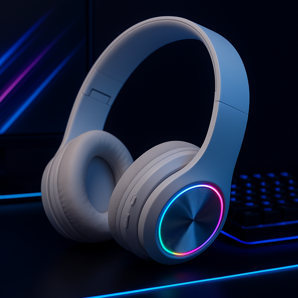 „Wireless Gaming Headset – Bluetooth, Surround Sound, RGB“
