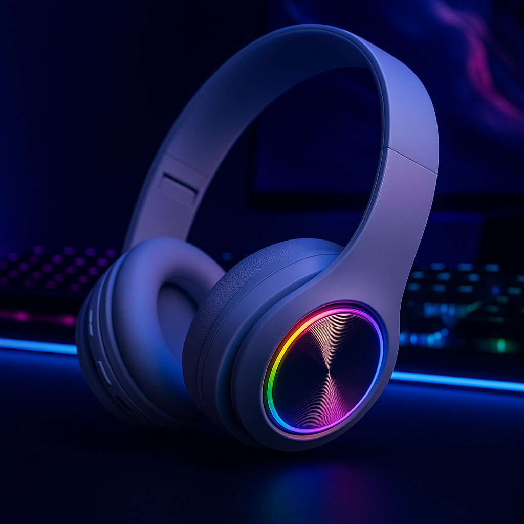 „Wireless Gaming Headset – Bluetooth, Surround Sound, RGB“