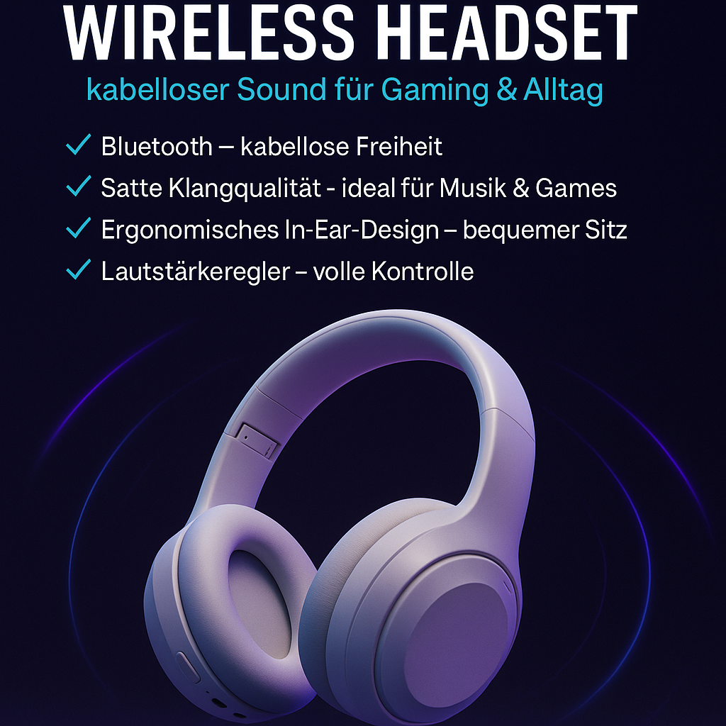 „Wireless Headset – Bluetooth, Mobile & Gaming“