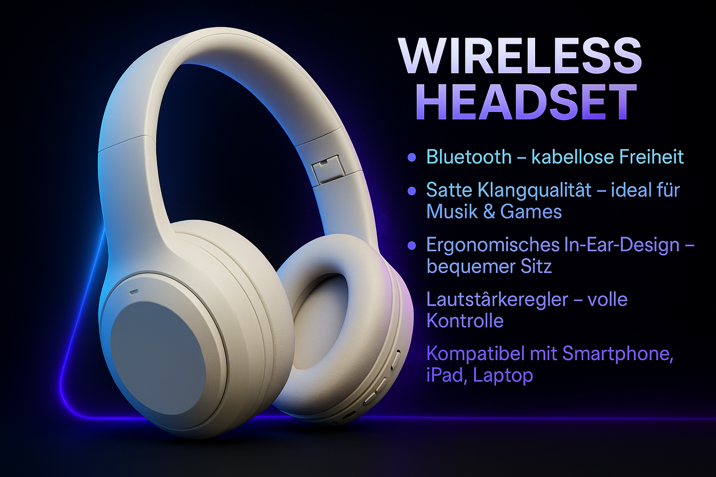 „Wireless Headset – Bluetooth, Mobile & Gaming“