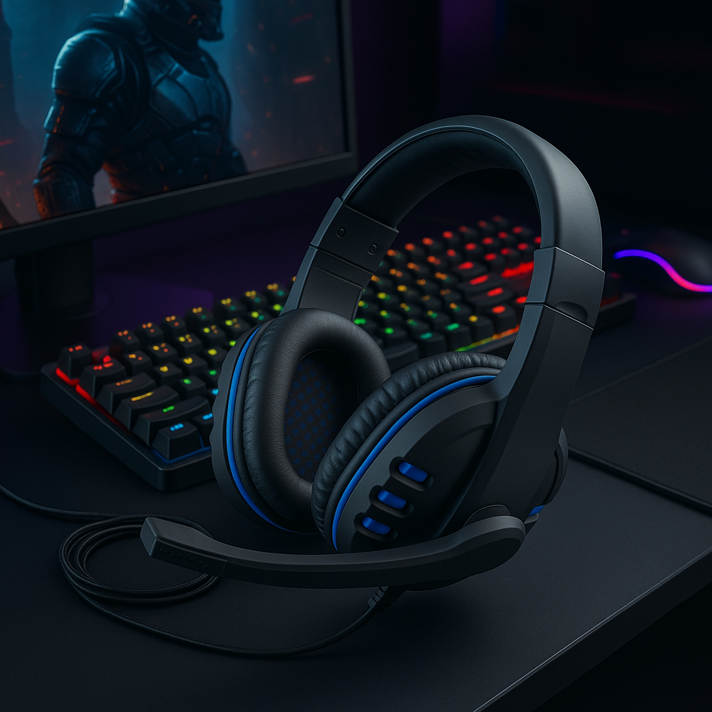 „Gaming Headset – 3,5 mm, Mikrofon, PS4 & PC“