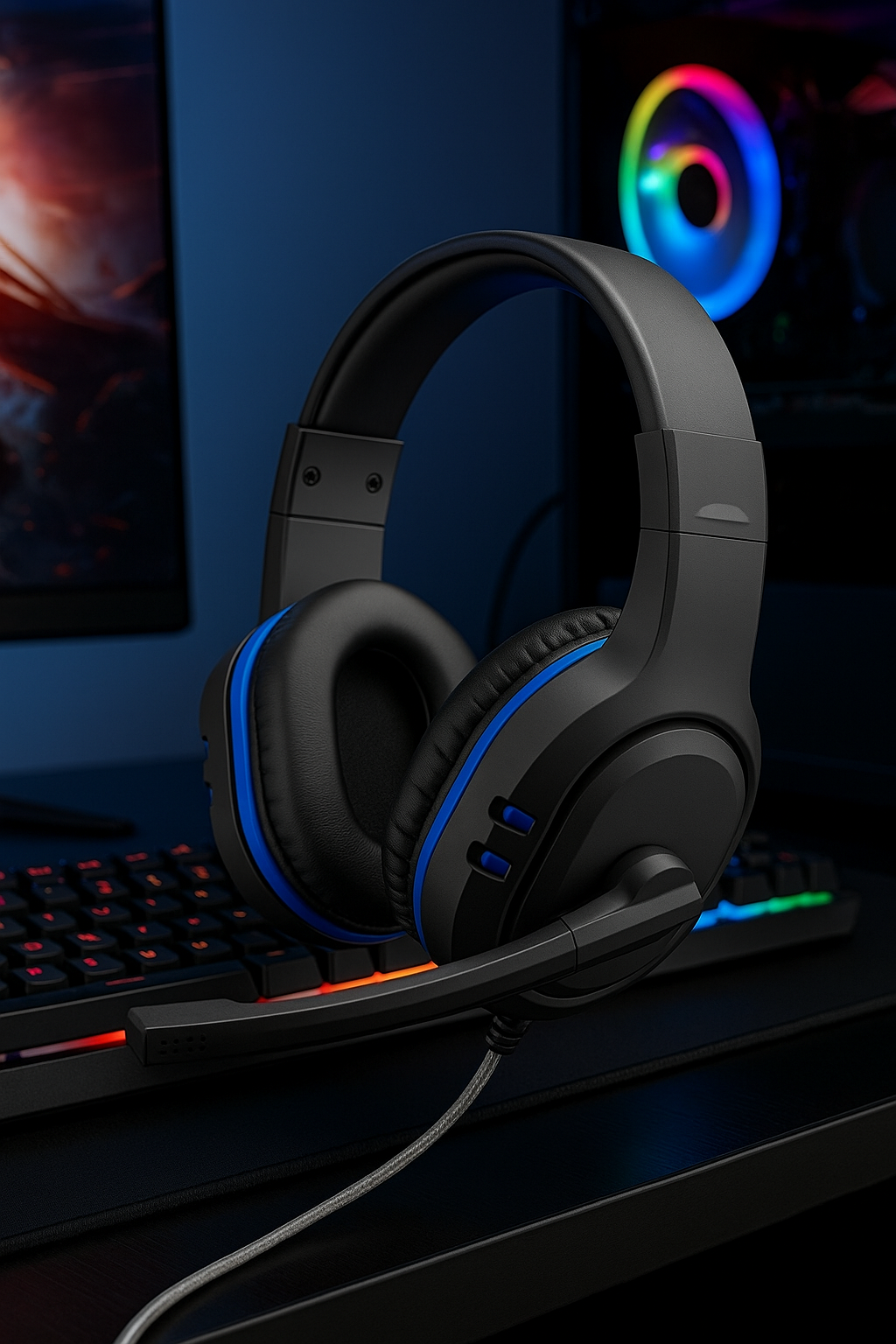„Gaming Headset – 3,5 mm, Mikrofon, PS4 & PC“