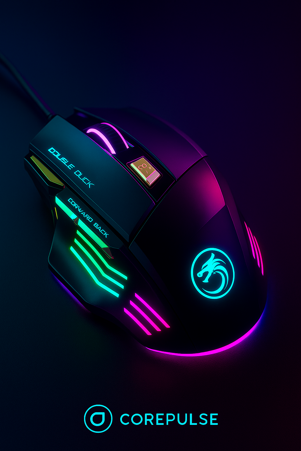 „GW-X7 Gaming Maus – 7 Tasten, 3200 DPI, 7 Farben“