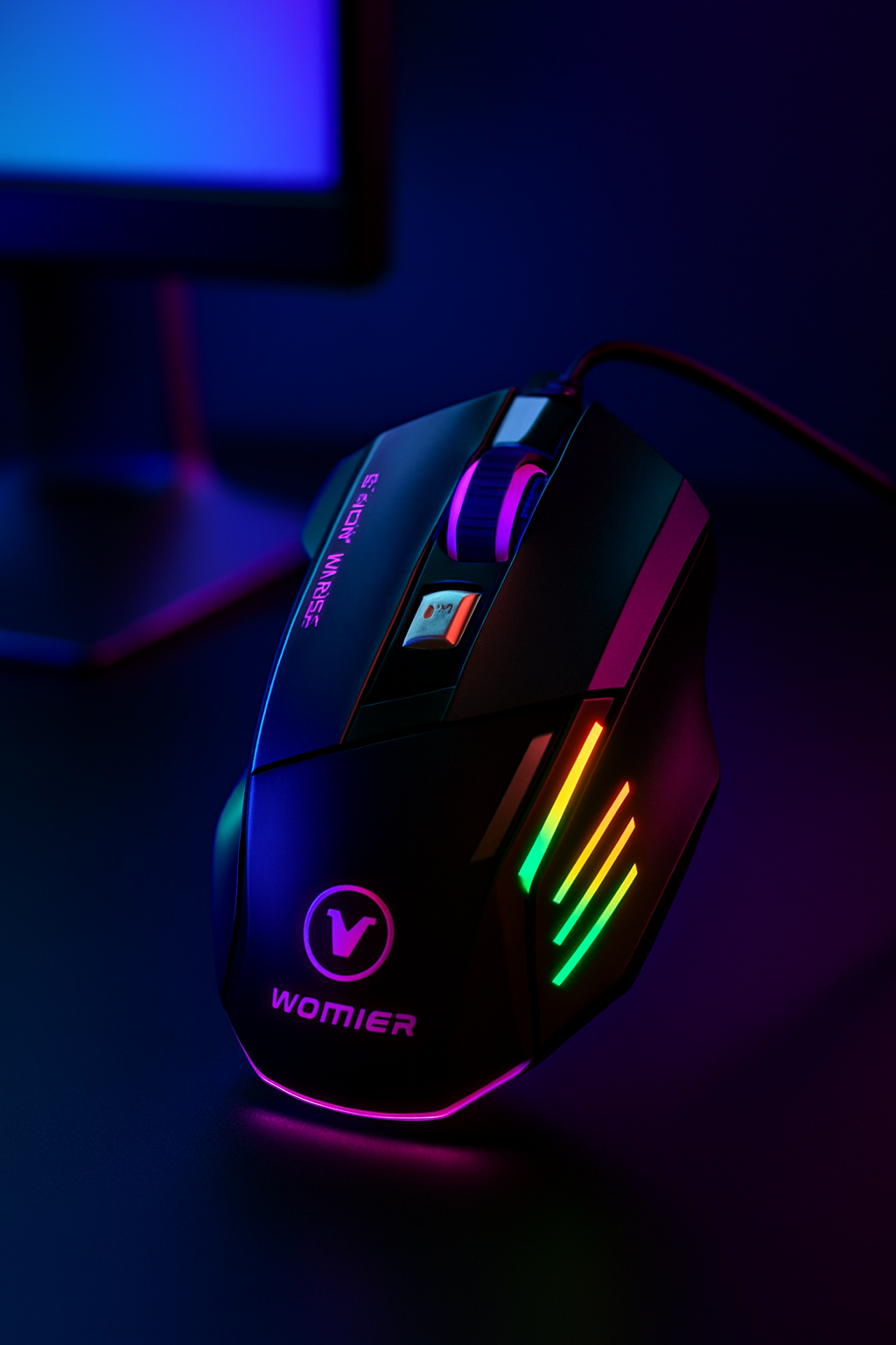 „GW-X7 Gaming Maus – 7 Tasten, 3200 DPI, 7 Farben“