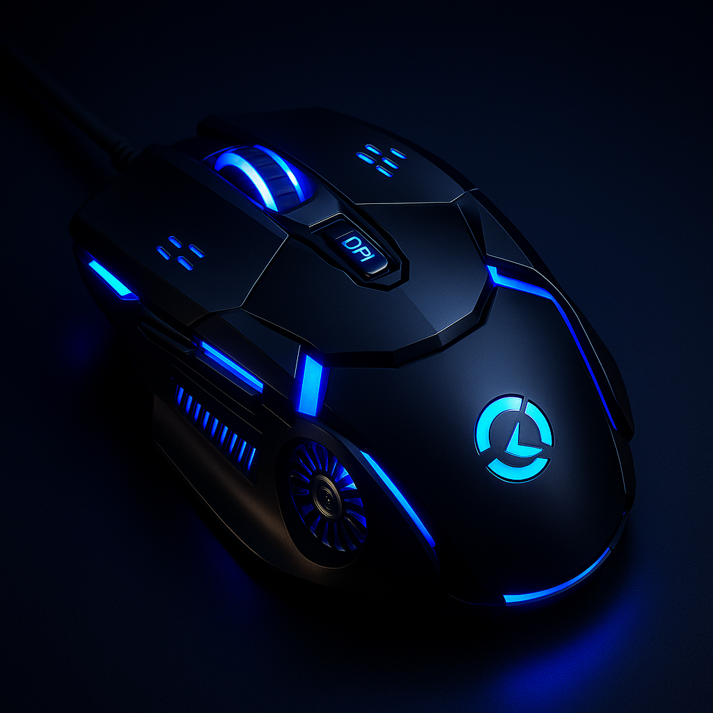 „Silver Eagle G5 – leise Gaming Maus mit 6 Tasten, RGB“