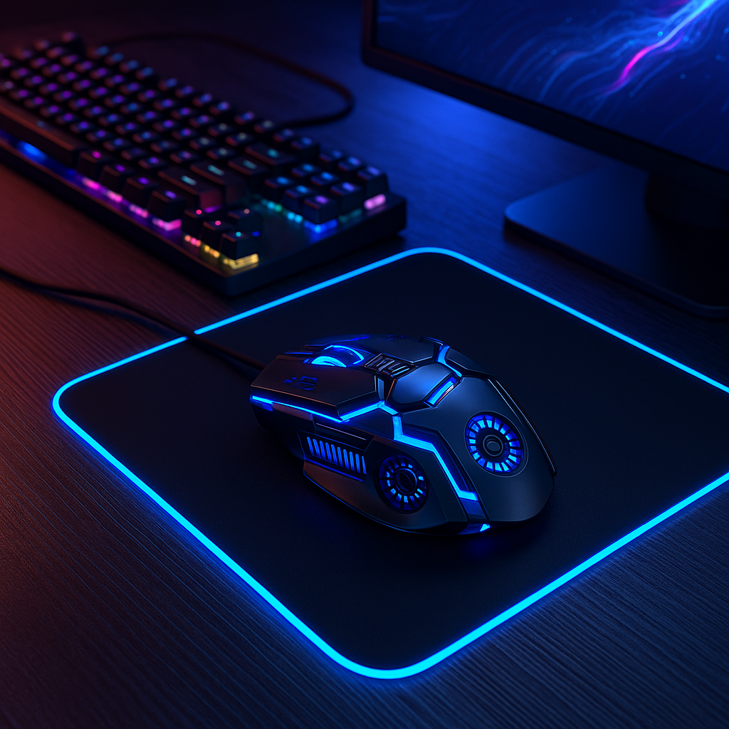 „Silver Eagle G5 – leise Gaming Maus mit 6 Tasten, RGB“