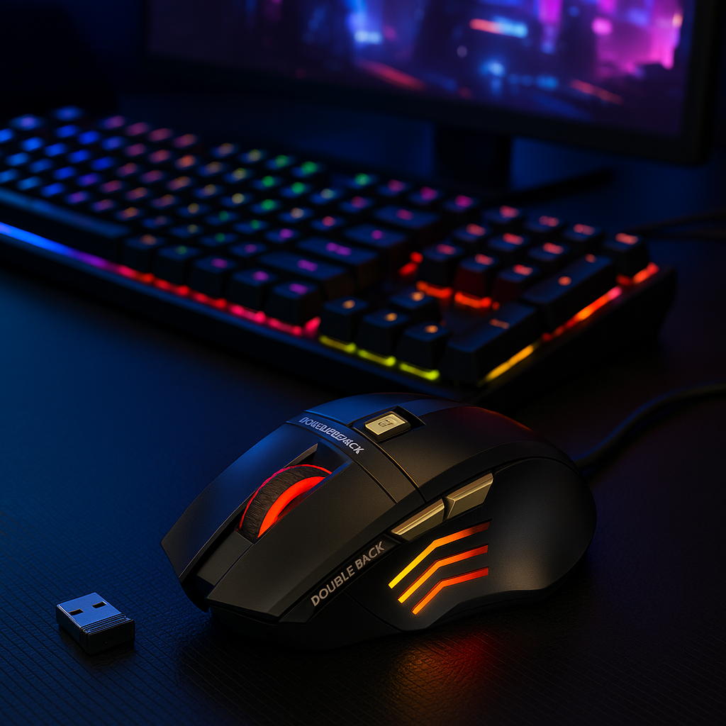 „Rechargeable Gaming Mouse – Bluetooth, 5500 DPI, RGB“