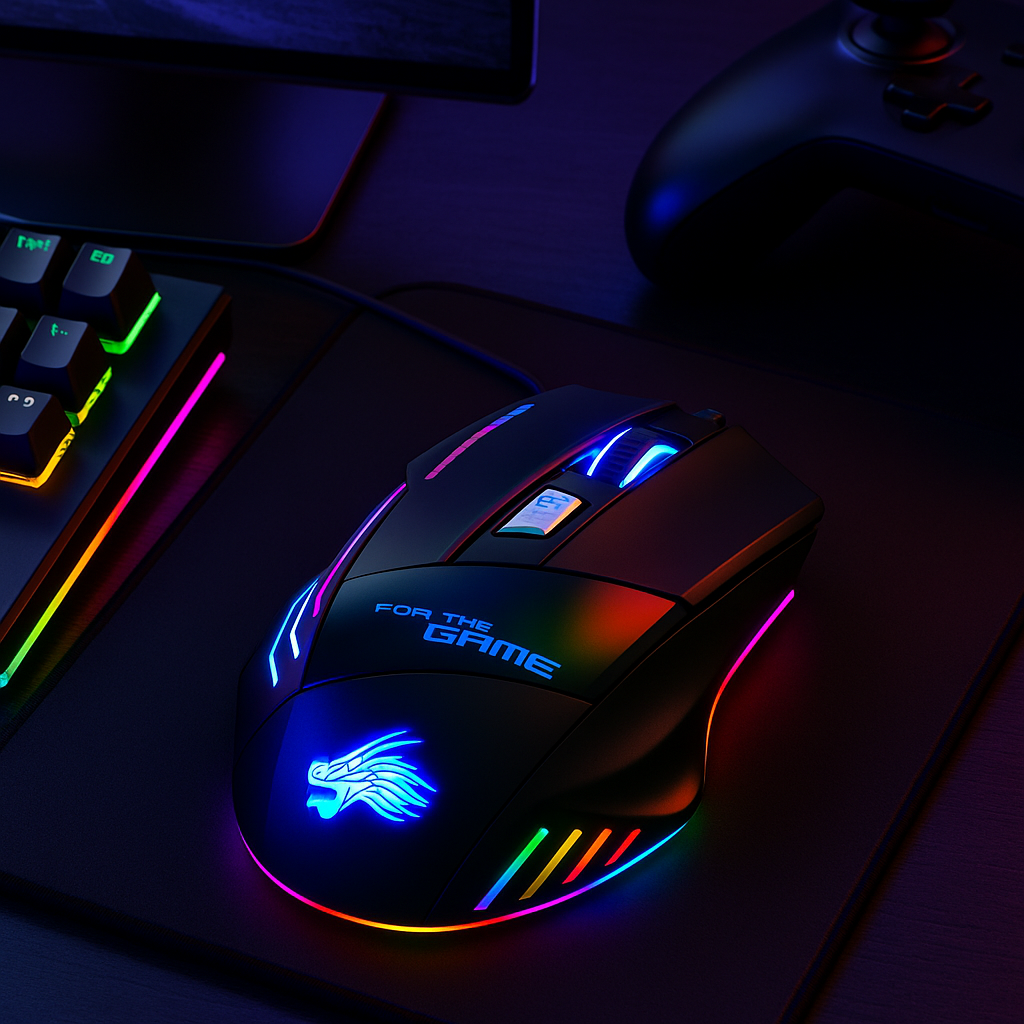 „Shunmaii Gaming Maus – 5500 DPI, 7 Buttons, USB“