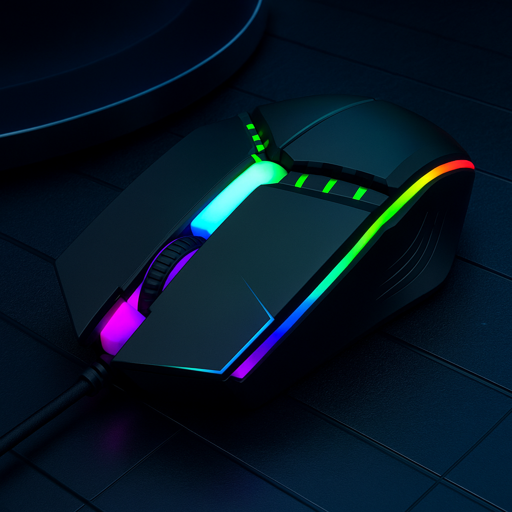 „Wired Mini Gaming Mouse – 1000 DPI, leise Tasten“