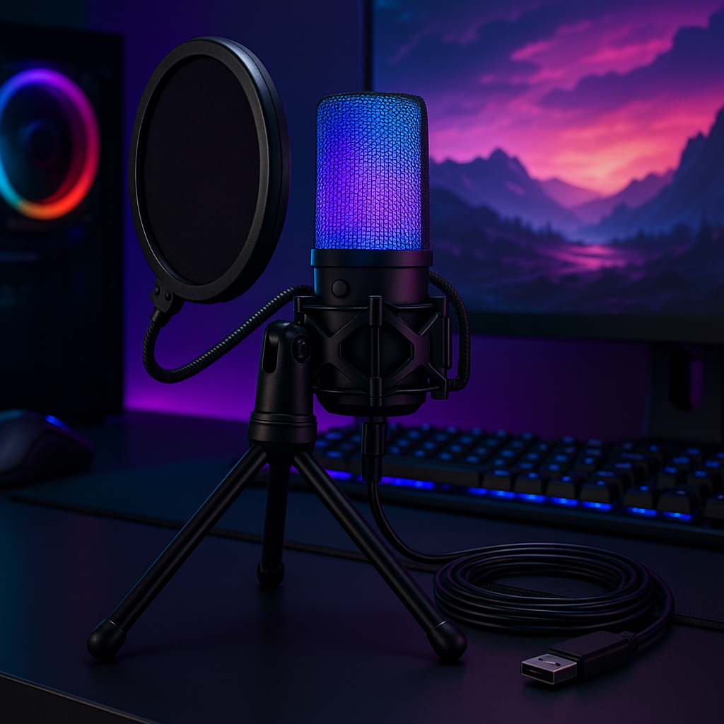 „AYEBEAU SF-666R Mikrofon – USB, Streaming, Gaming“