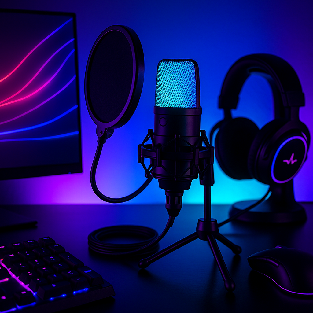 „AYEBEAU SF-666R Mikrofon – USB, Streaming, Gaming“
