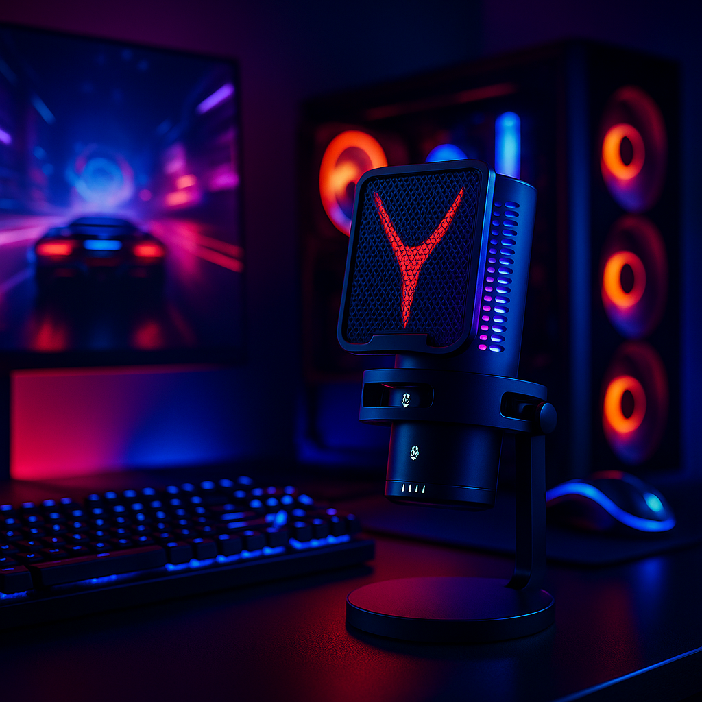 „AYEBEAU RGB Kondensator Mikrofon – USB, Studio & Gaming“