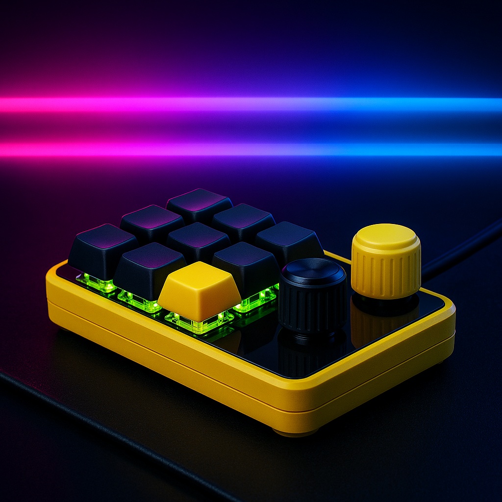 „MacroPad Mini – 3 Tasten, RGB, programmierbar, Hot-Swap“
