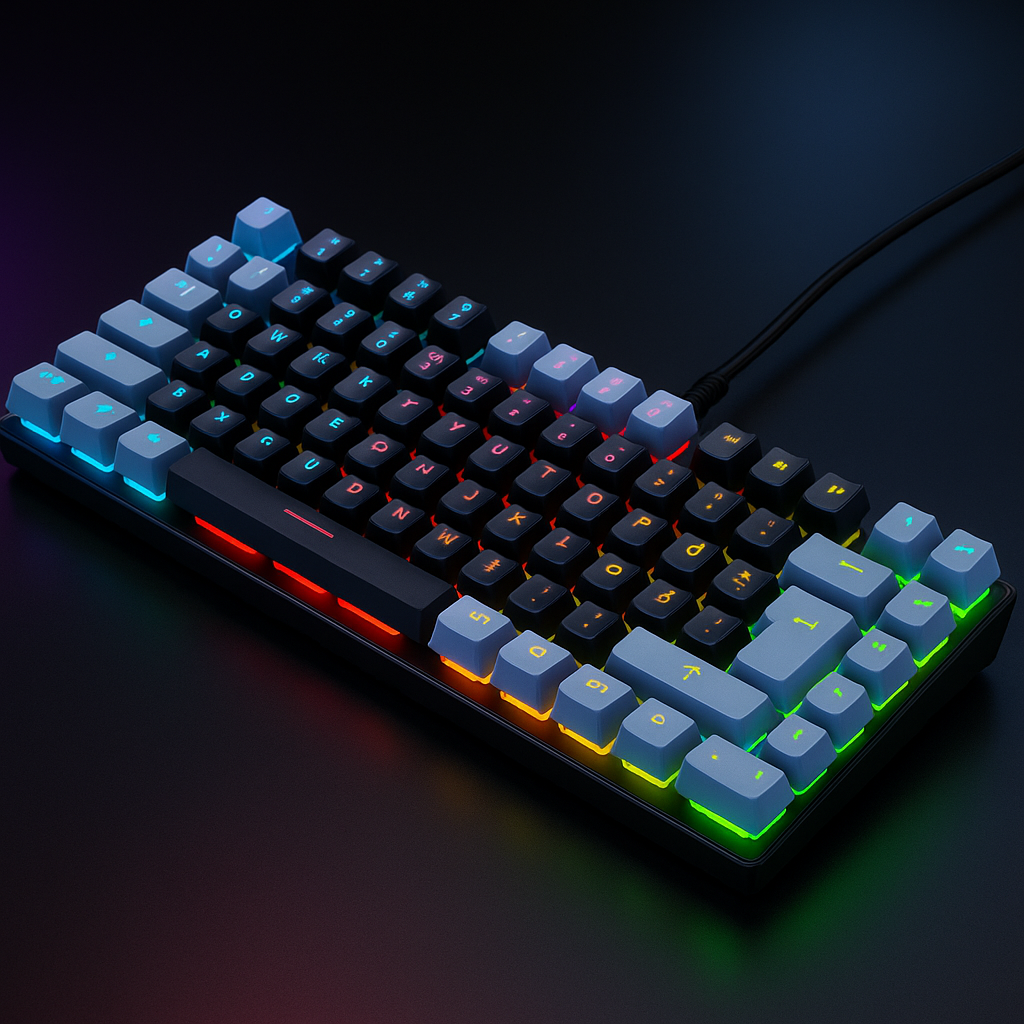 „Gaming Keyboard K10 – 87 Tasten, RGB, Ergonomisch“
