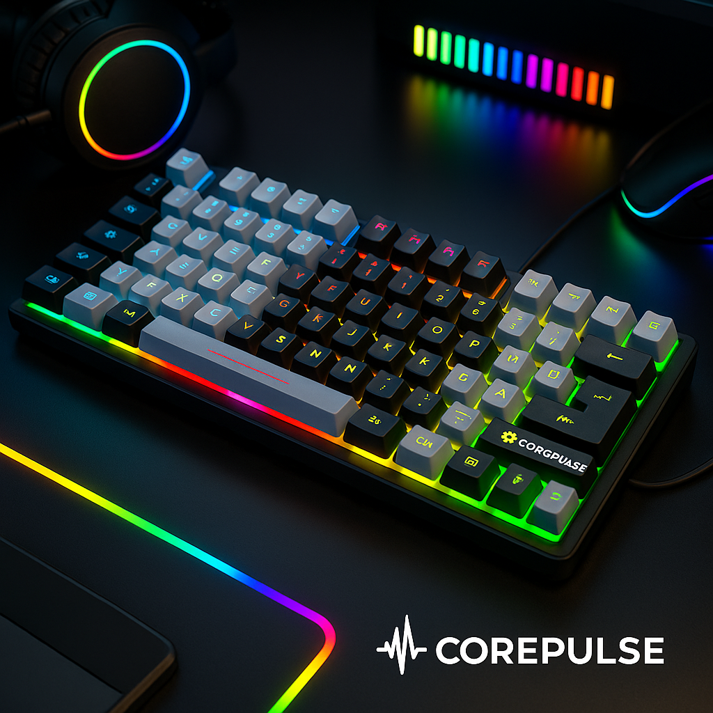 „Gaming Keyboard K10 – 87 Tasten, RGB, Ergonomisch“