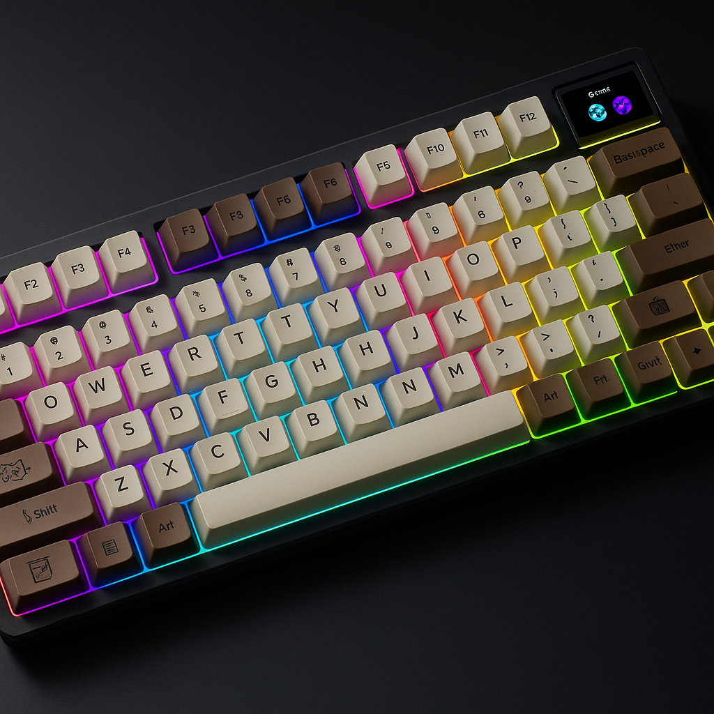 „Womier K80 Gaming Keyboard – Hot-Swap, OLED, RGB, 81 Keys“