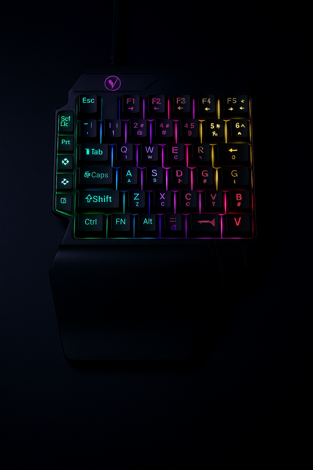 „Gaming Keypad Pro – 35 Tasten, Einhand-Design, RGB, USB