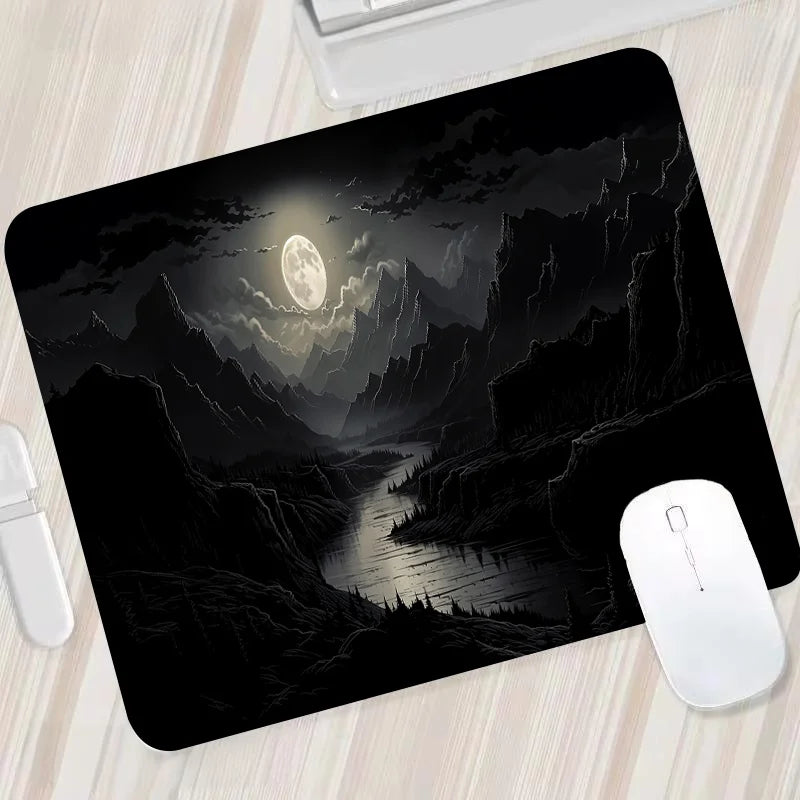 „XGZ Night Moonlight Gaming Mousepad – Groß, rutschfest, für Laptop & PC, 900x400“