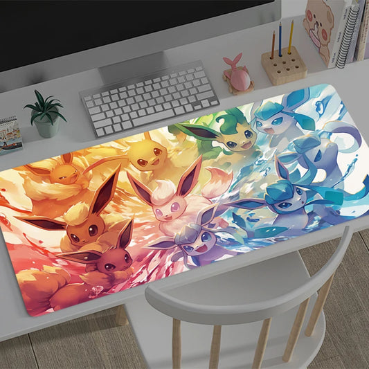 „Pokémon Gaming Mousepad – Evoli Design, Groß, Rutschfest, für PC & Laptop“