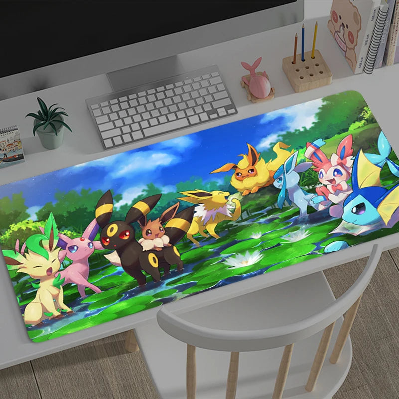 „Pokémon Gaming Mousepad – Evoli Design, Groß, Rutschfest, für PC & Laptop“
