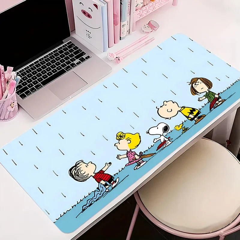„Anime Gaming Mousepad – Cartoon-Design, rutschfest, große Größen (60x30 bis 100x50cm)“