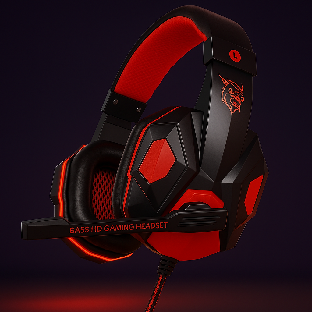 „Gaming Headset Pro – PS4/PS5/Xbox/PC, 120° verstellbar, Noise Cancelling“