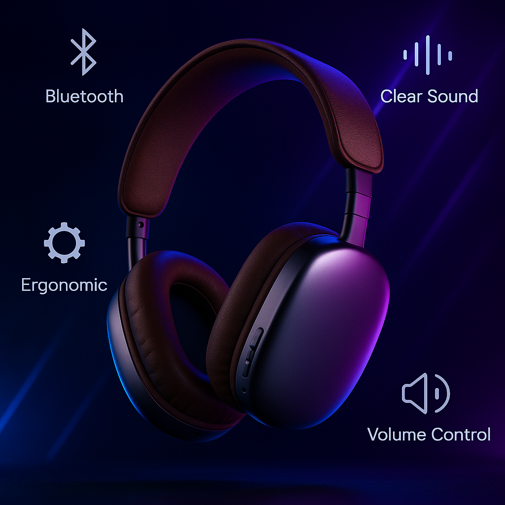 „Wireless Gaming Headset – Bluetooth, Office & Gaming“