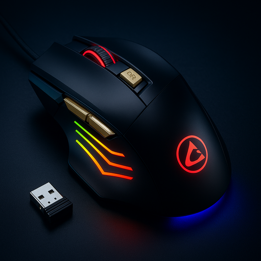 „Rechargeable Gaming Mouse – Bluetooth, 5500 DPI, RGB“