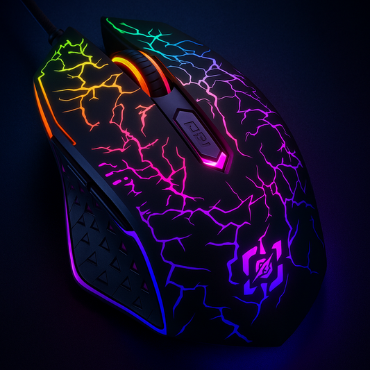 „Bluetooth 5.2 Gaming Maus – RGB, kabellos, 800-1600 DPI“